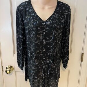J.Jill Floral Blouse Size M New with Tags